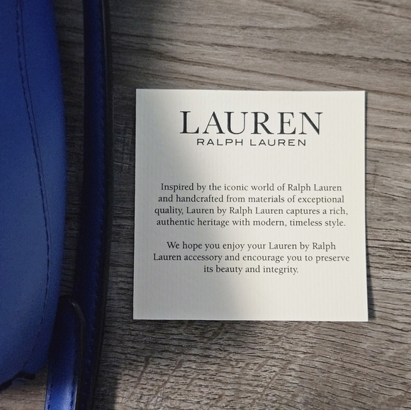 Lauren Ralph Lauren Blue Bucket Bag - Picture 10 of 12